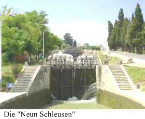 "Neun Schleusen", Sdfrankreich